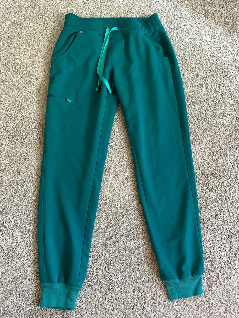 Figs Teal Green Jogger Scrub Pants.